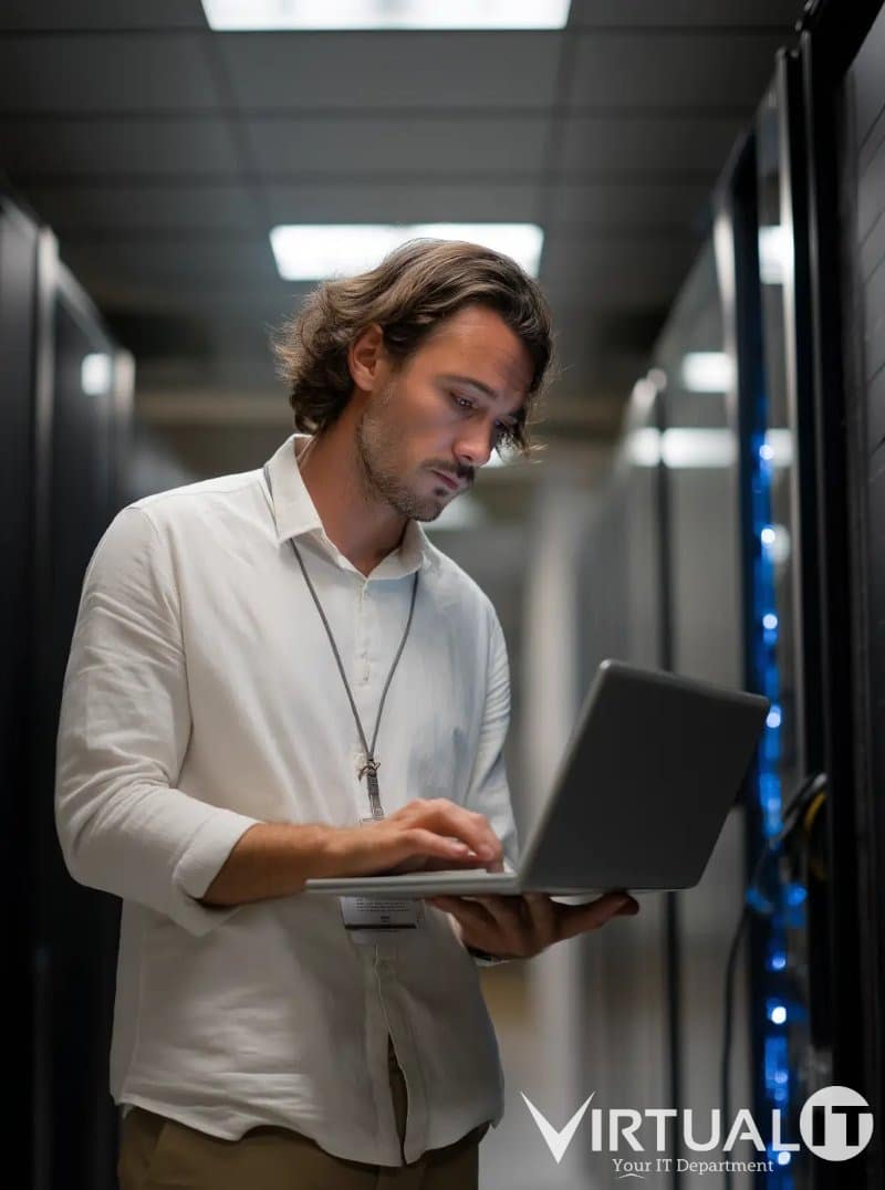 Advanced cybersecurity measures ensuring businesses stay secure while marketing IT services effectively.